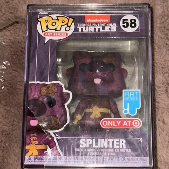 Funko POP! Splinter Vinyl Figure 58 TMNT Art Series 2021 Nickelodeon W/Case NIB - Picture 1 of 5
